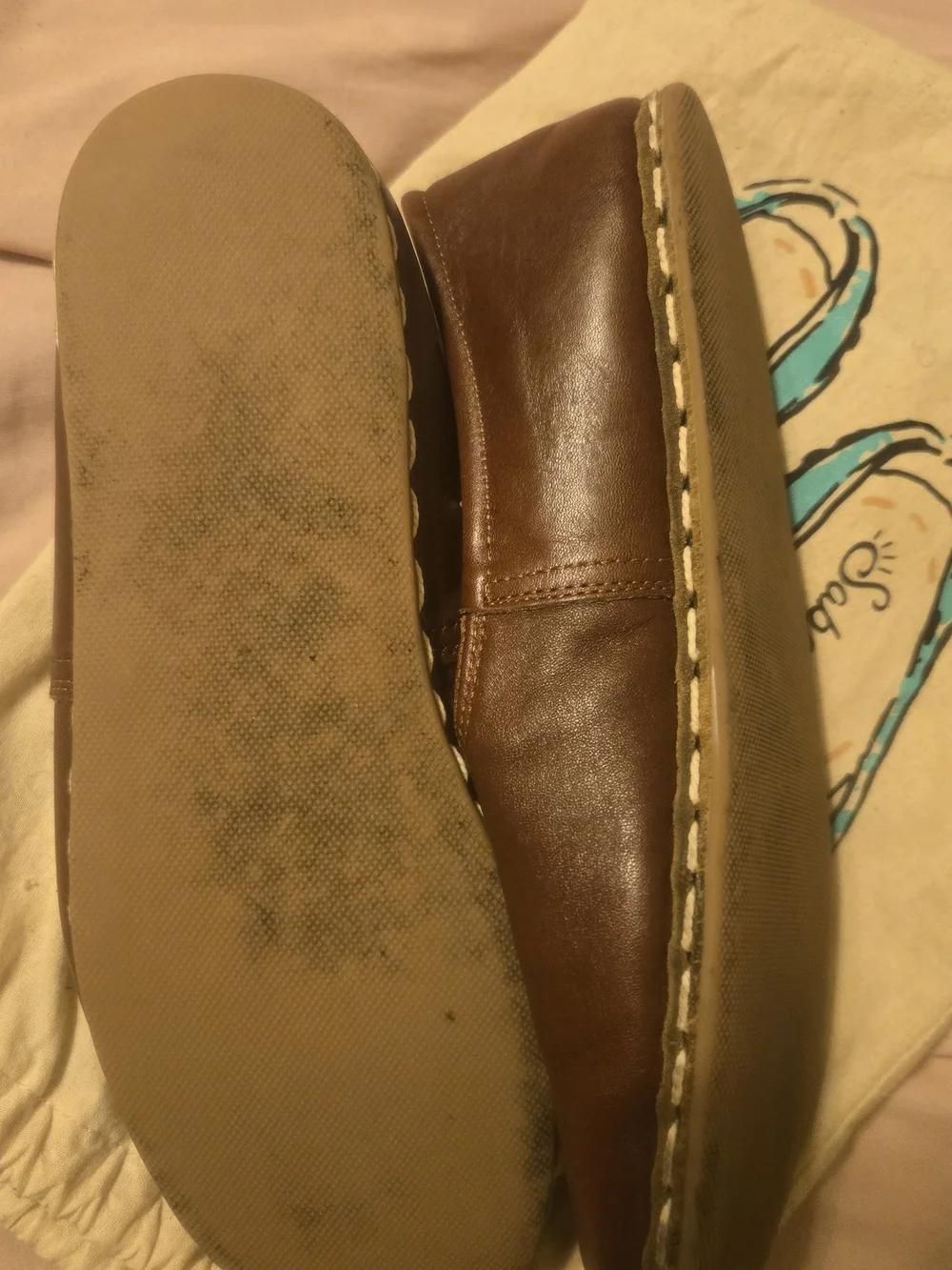 Sabah Talavera Brown Leather Slip-On Loafers